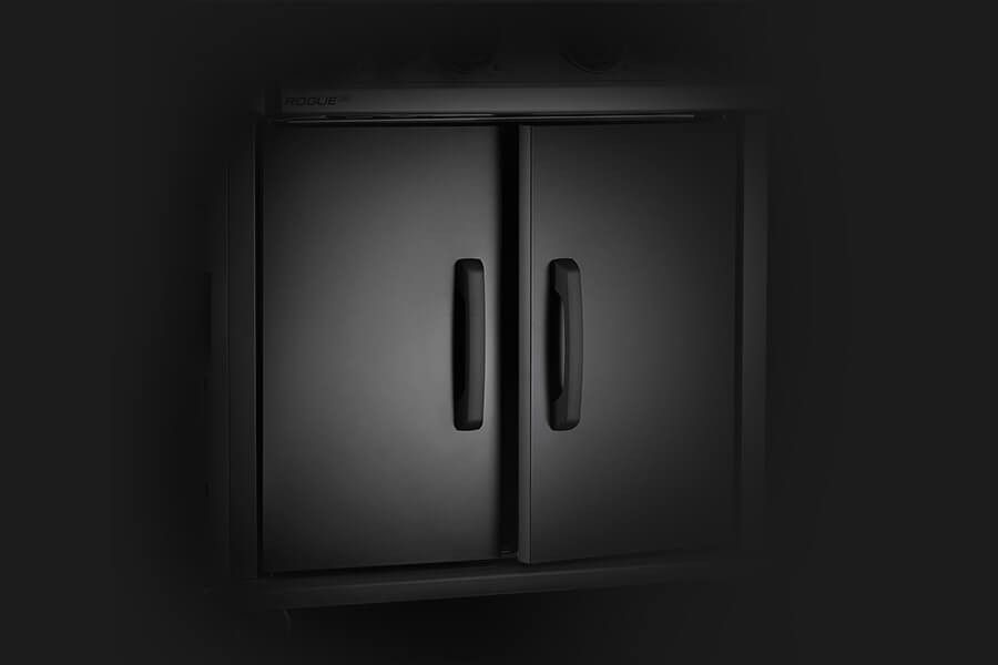 A gázpalackot elrejtettük a grill belsejében