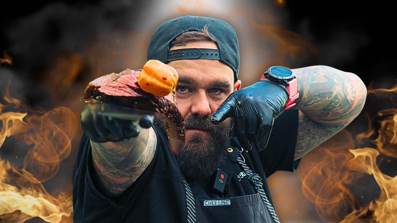 POŘÁDNÁ GRILOVAČKA! Hovězí picanha (květová špička) na grilu se svěžím paprikovým salátem 