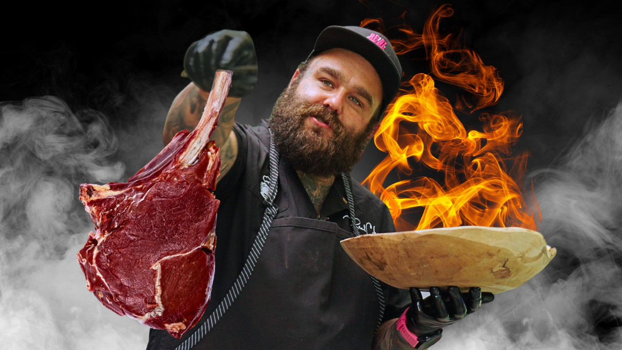 TOMAHAWK NA GRILU SE SLANOU OVESNOU KAŠÍ 